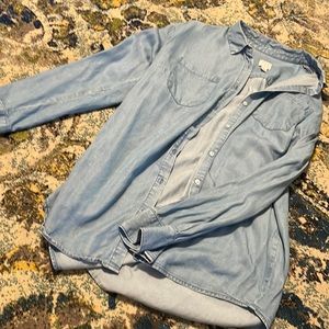Denim colored button up
